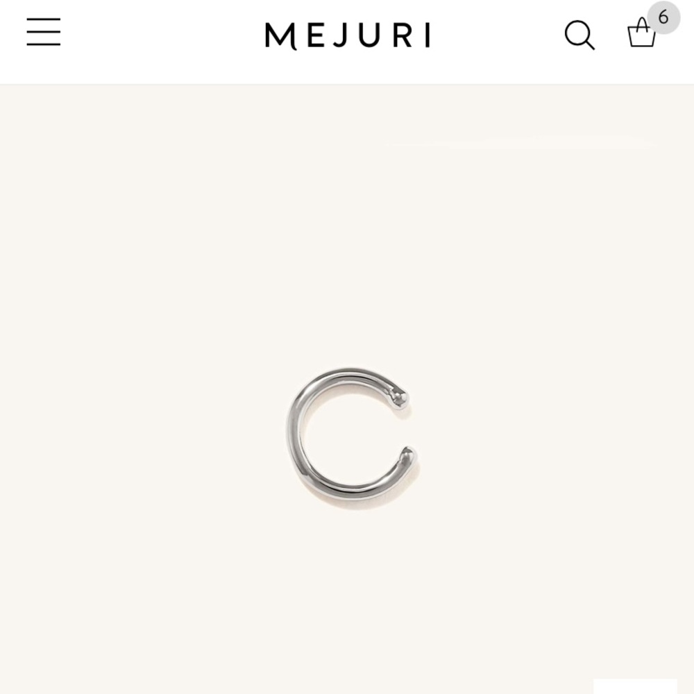Mejuri silver cuff